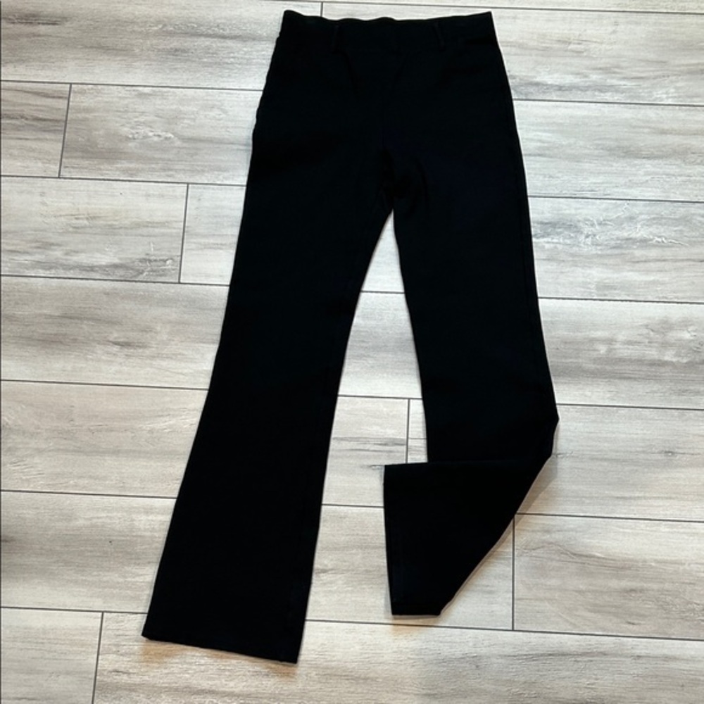 Quince black boot cut pull on leggings pants size XS